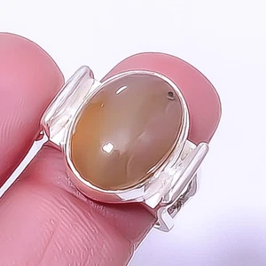 Laguna Lace Agate - Mexico Silver Plated Jewelry Ring s.6 R488-29|Christmas Gift - Picture 1 of 6