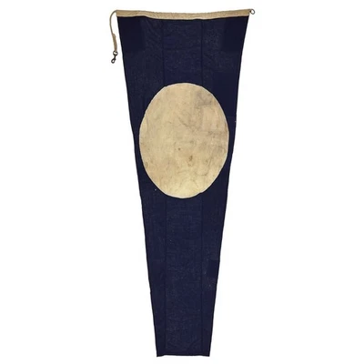 Винтажный знак флаг морской ткани старинный морской корабль вымпел номер 2 два - Изображение 1 из 4