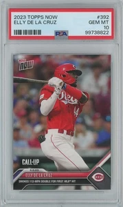 Elly de la Cruz 2023 Topps Now MLB "Call-Up" #392 - 1st MLB Hit - PSA 10 -822 - Bild 1 von 2