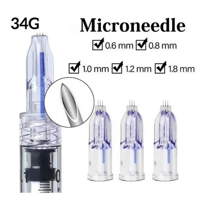 Microneedle Nanosoft 3 pines 34 g antienvejecimiento ojos líneas cuello cuidado de la piel punta de 3 agujas Foto 1 de 4