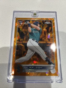 Cal Raleigh 2022 Topps Chrome Sapphire #277 Orange 25/25 Rookie Fresh Pull! - Picture 1 of 11
