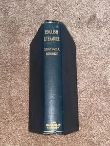Vintage 1898 hardcover book: English Literature by Stopford A. Brooke: - Picture 1 of 12