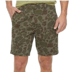 Mutual Weave Men's Green Camo Chino Board Shorts NWT - Size 48 - Picture 1 of 8