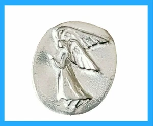 V+K Angel in My Pocket Coin Token Charm pewter USA protection medal guardian - Picture 1 of 9