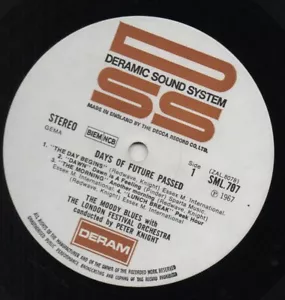 THE MOODY BLUES Tage der Zukunft vorbei 1967 UK DERAM DSS BRAUN STEREO 1. PRESSE - Bild 1 von 4