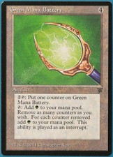 Green Mana Battery Legends NM Artifact Uncommon MAGIC CARD (ID# 249196) ABUGames