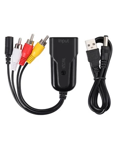 Cable Adaptador De Video HDMI Adaptador HDMI a RCA HDMI a RCA Convertidor 1080P - Imagen 1 de 12