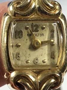Hamilton Women Watch Anne 14k Gold Filled 7 in - Vintage - Picture 1 of 24