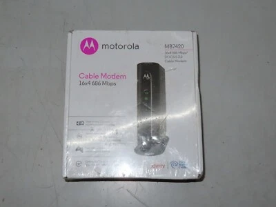 Motorola MB7420 16x4 High Speed ​​Cable Modem 686 Mbps - Image 1 of 4