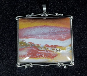 98Gr Beautiful Natural Landscape Picture Jasper Stone Like a Painting - Picture 1 of 11