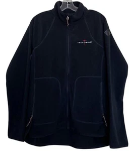Burton Fleece Jacket Womens Size Medium M Black Telluride Colorado Full Zip - Picture 1 of 6