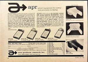 1962 Aero Products Research Pilots Equipment Vintage Print Ad - Picture 1 of 6