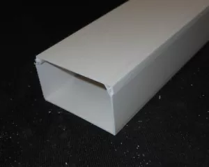 (6,95 EUR/m) Kabelkanal weiß 100 x 60 mm Kabelleiste Installationskanal PVC - Bild 1 von 1