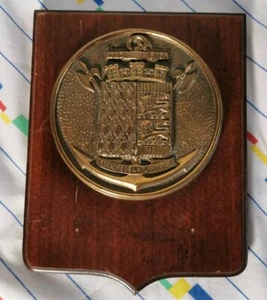 French Navy Escadre De L'Atlantique Atlantic Squadron Brass Plaque - Picture 1 of 4