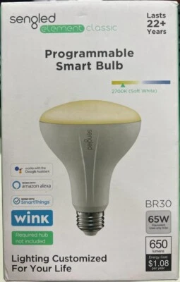 Sengled Element Classic Programmable Smart Bulb Soft White Lightbulb - BR30 - Image 1 of 4