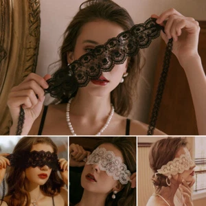 Women Sexy Eye Mask Lace Blindfold Couple Bondage Blinder Fancy Party Nightwear - Picture 1 of 14