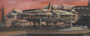Star Wars Millennium Falcon Painting / Print - Picture 1 of 1