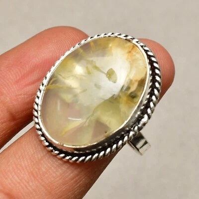 Anello gioiello in argento sterling 925 fatto a mano con pietra preziosa topa... - Immagine 1 di 4