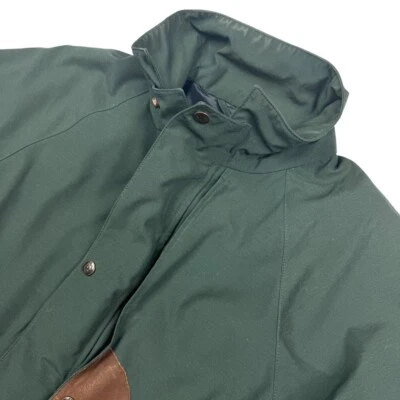 Outback Men's Cotton Gore-Tex Parka Leather Trim Green • Medium - Image 1 of 4