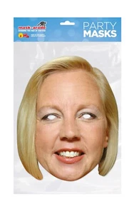 Deborah Meaden 2D Karten Party Gesichtsmaske - Promi Unternehmer Kostüm - Bild 1 von 1