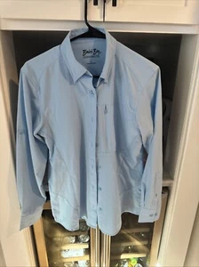 Bimini Bay Women's S Clearwater Long Sleeve Fishing Button-Down Blue NWOT - Picture 1 of 4