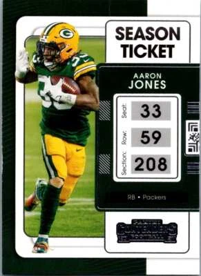 2021 Aaron Jones #36 Panini Green Bay Packers MFBC#37 - Image 1 of 2