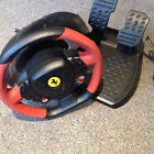 FOR PARTS Thrustmaster Ferrari 458 Spider Steering Wheel with Foot Pedals