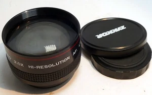 52mm threaded Zykkor Hi-Resolution 2X AF lens AUX Telephoto - Picture 1 of 13