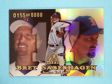 1999 Flair Showcase Row 1 Bret Saberhagen Boston Red Sox #127 155/6000 ⚾