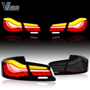 VLAND LED Smoked Tail Lights For 11-17 BMW F10 F18 5 Series M5 Sequential A Pair - Picture 1 of 15