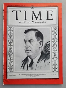 Time Magazine - September 18, 1933 Issue Commissioner George Zook - Picture 1 of 2