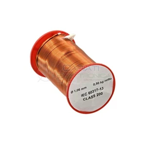 500g Kupferkabel 1,06mm einzeln emailliert für Wicklungen 0,50kg - Bild 1 von 1