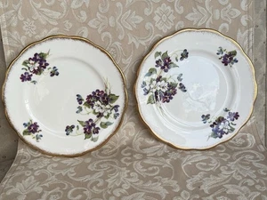 Royal Albert Violets For Love  Two Bread Plates Bone China England - Bild 1 von 19
