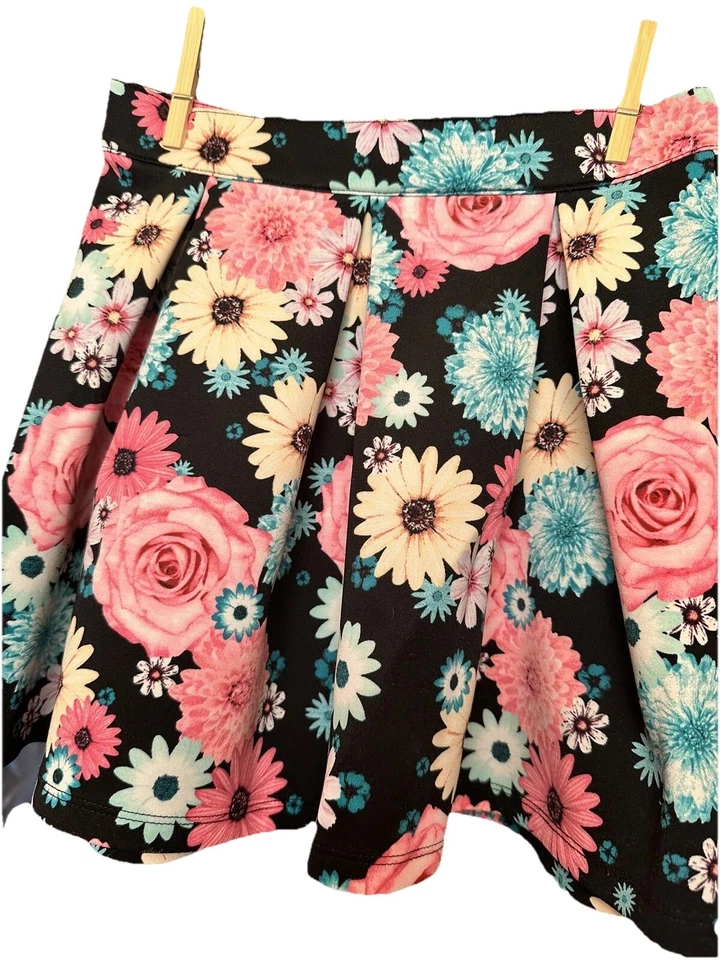 Falda Floral Bongo Niña Talla 10 Primavera Pascua Iglesia Foto 1 de 3