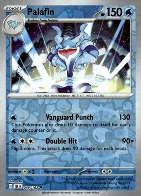 Palafin #049/162 SV05: Temporal Forces - Reverse Holo - Pokemon - NM - Image 1 of 2