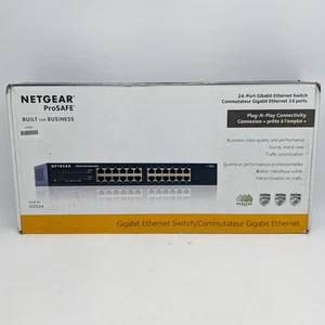 Netgear ProSafe JGS524 24-Port Gigabit Unmanaged Switch - Picture 1 of 7