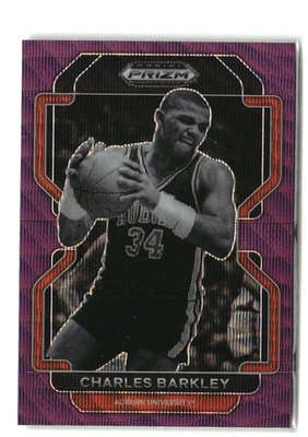Selecciones del draft Panini Prizm 2022 #7 Charles Barkley Purple Wave Foto 1 de 2