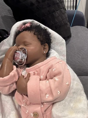 Pinky Reborn Baby Doll Full Body Silicone Doll Girl 20 Inch Realistic Doll Baby - Image 1 of 2