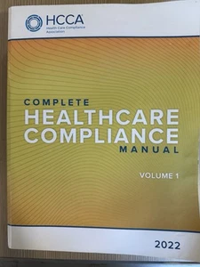HCCA Complete Healthcare Compliance Manual- Vol. 1 & 2, 2022 Great Condition - Picture 1 of 9