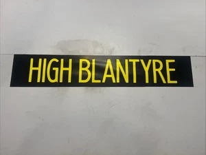 HIGH BLANTYRE - Hamilton Depot 289 Scottish Bus Destination Blind 36” - Picture 1 of 11