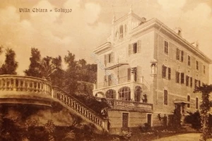 Cartolina - Villa Chiara - Saluzzo - 1900 ca. - Foto 1 di 1