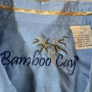 Bamboo Cay Hawaiian Fishing Exotic Blue Shirt. Mens Large!. - Picture 1 of 6