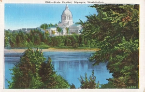 State Capitol Building - Olympia Washington WA - Postkarte - Bild 1 von 2