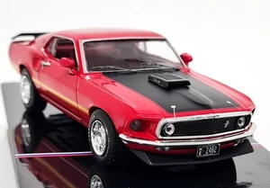Voiture miniature iXO 1/43 Ford Mustang Mach 1 1969 Calypso rouge corail moulé sous pression échelle - Photo 1 sur 7