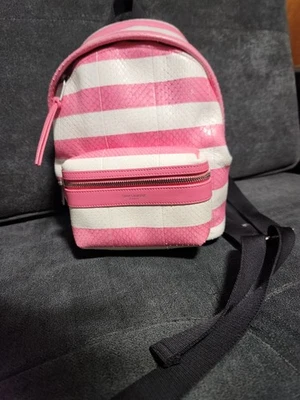 YSL Mini Back Pack Pink and White Leather Yves Saint Laurent - Image 1 of 3