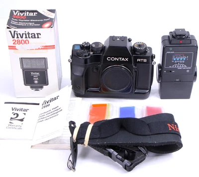 Contax RTSIII RTS III Film Camera Body c/y Mount 35mm SLR Free US Ship Dead Lcd - Image 1 of 4