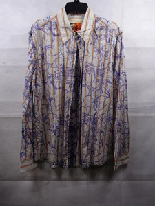 Robert Graham Hemd Herren XL Mehrfarbig Zen Streifen Blumen Langarm Knopfleiste - Bild 1 von 12