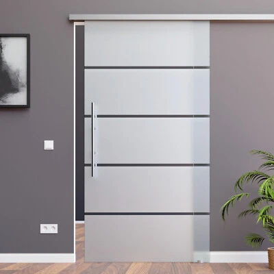 SlimLine Glasschiebetür Glas Schiebe Tür mit SoftStop oder SoftClose opt. BP1 - Bild 1 von 4