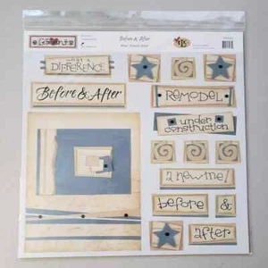 Top Line Creations "Before & After", Scrapbook Page Kit 12" x 12" Kit, Crafts! - Picture 1 of 7