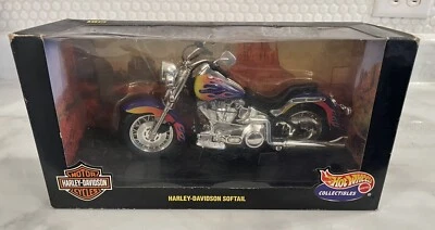 1999 Hot Wheels Harley-Davidson Softail 1:10 Scale Diecast Motorcycle 29063 - Image 1 of 4
